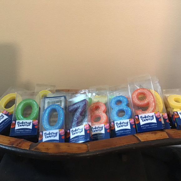 Lot of 27 Bakery Crafters Glitter Candles Assorted - Picture 1 of 3
